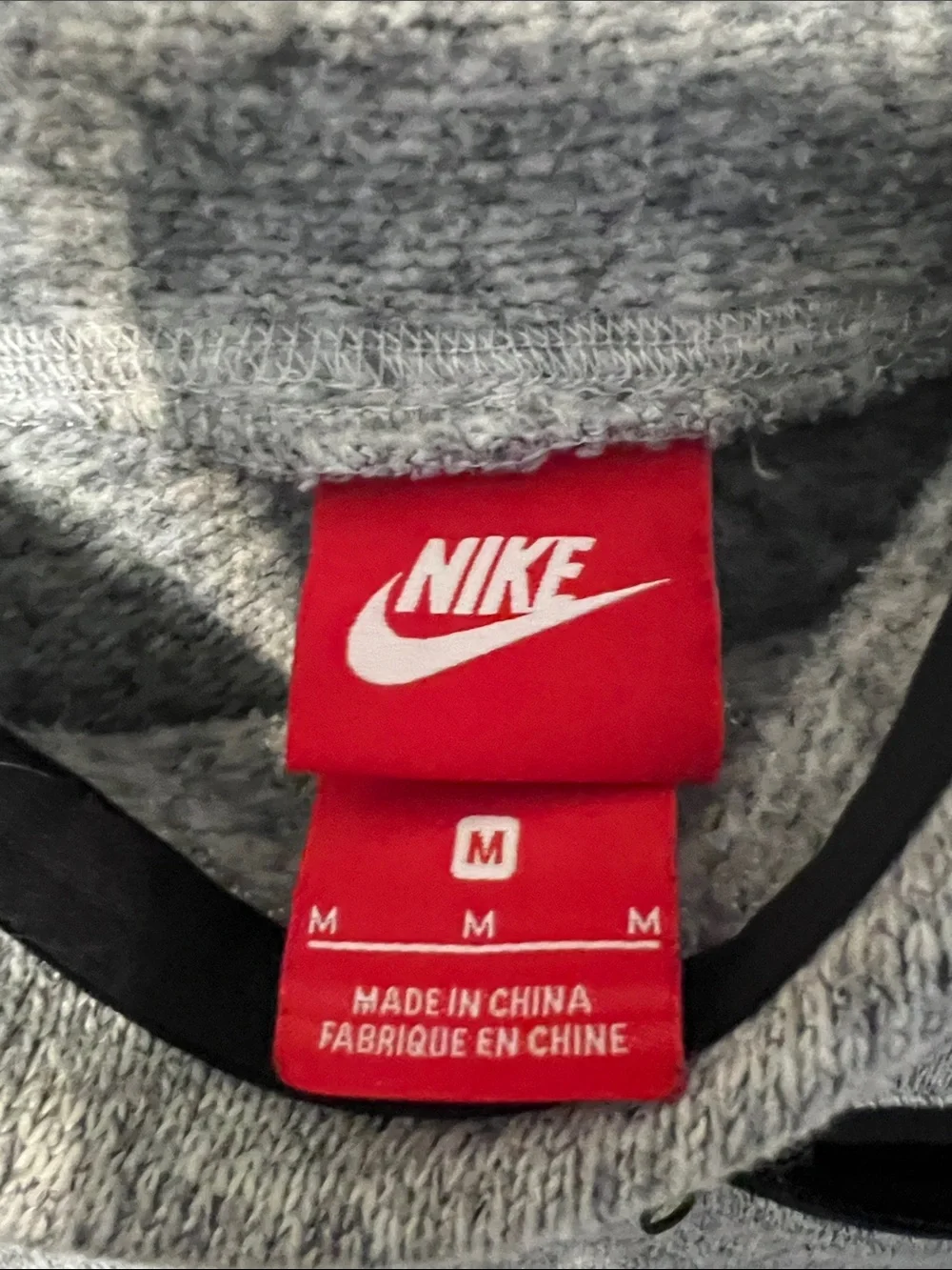 Nike Gray Cowl Neck Pullover with Black Trim